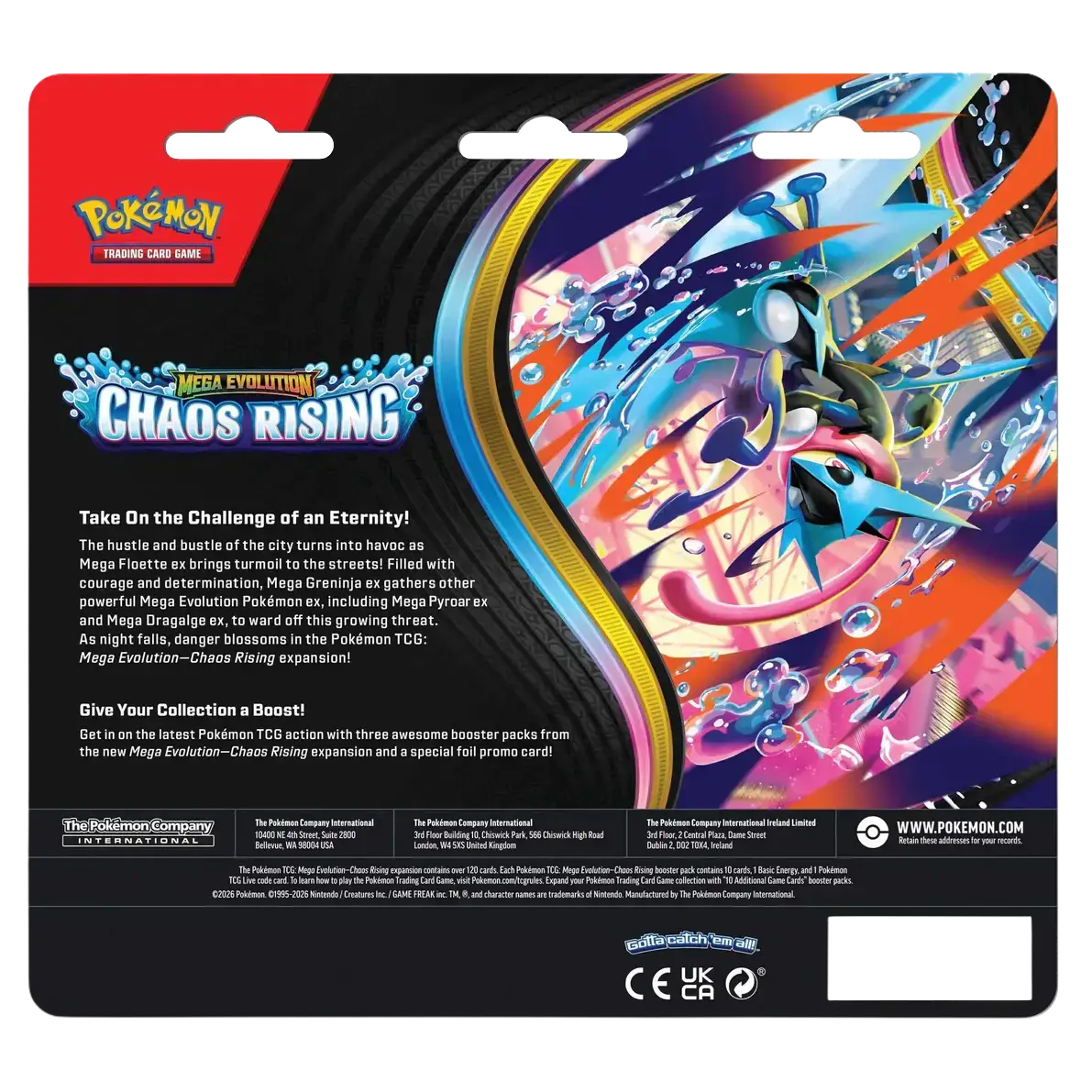 Pokemon TCG ME04 Chaos Rising 3pack Blister Charmeleon