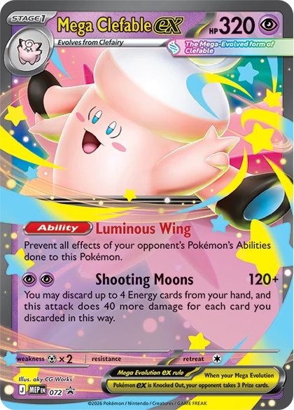 Pokemon TCG: Mega Moonlit Tin - Clefable