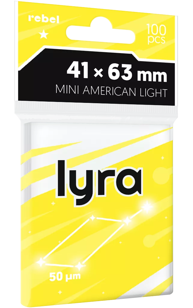 Koszulki na karty Rebel (41x63 mm) Lyra Light, 100 sztuk