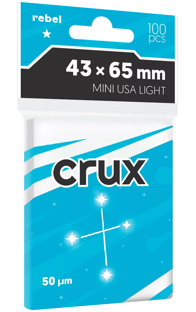 Koszulki na karty Rebel (43x65 mm) Crux Light, 100 sztuk