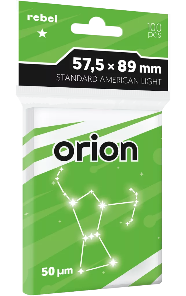 Koszulki na karty Rebel (57,5x89 mm) Orion Light, 100 sztuk
