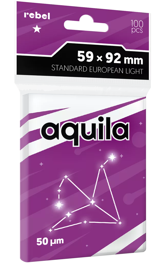Koszulki na karty Rebel (59x92 mm) Aquila Light, 100 sztuk