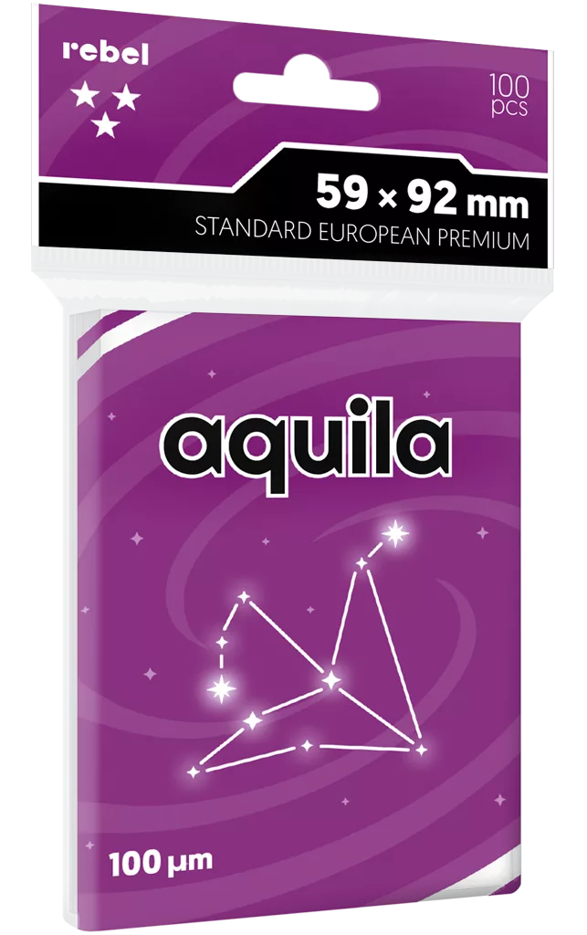 Koszulki na karty Rebel (59x92 mm) Aquila Premium, 100 sztuk