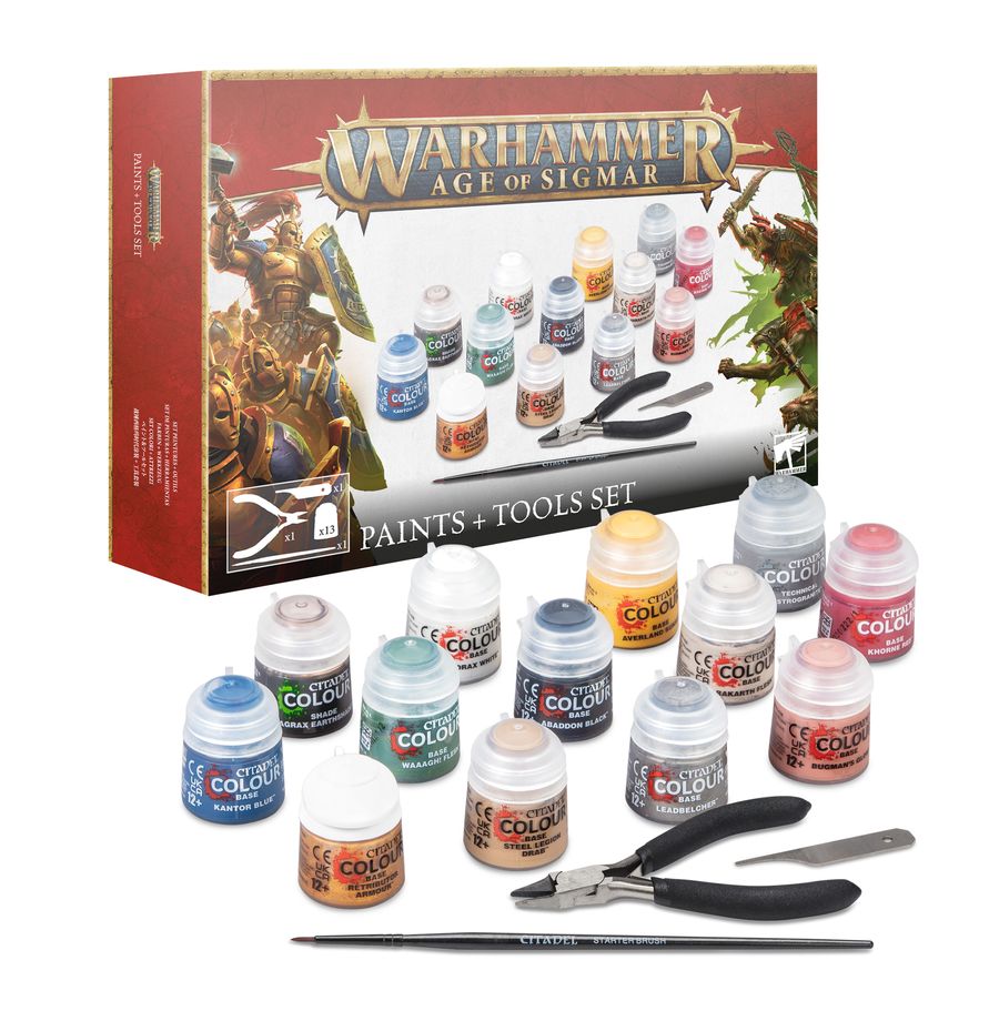 Warhammer Age of Sigmar: Paints + Tool Set