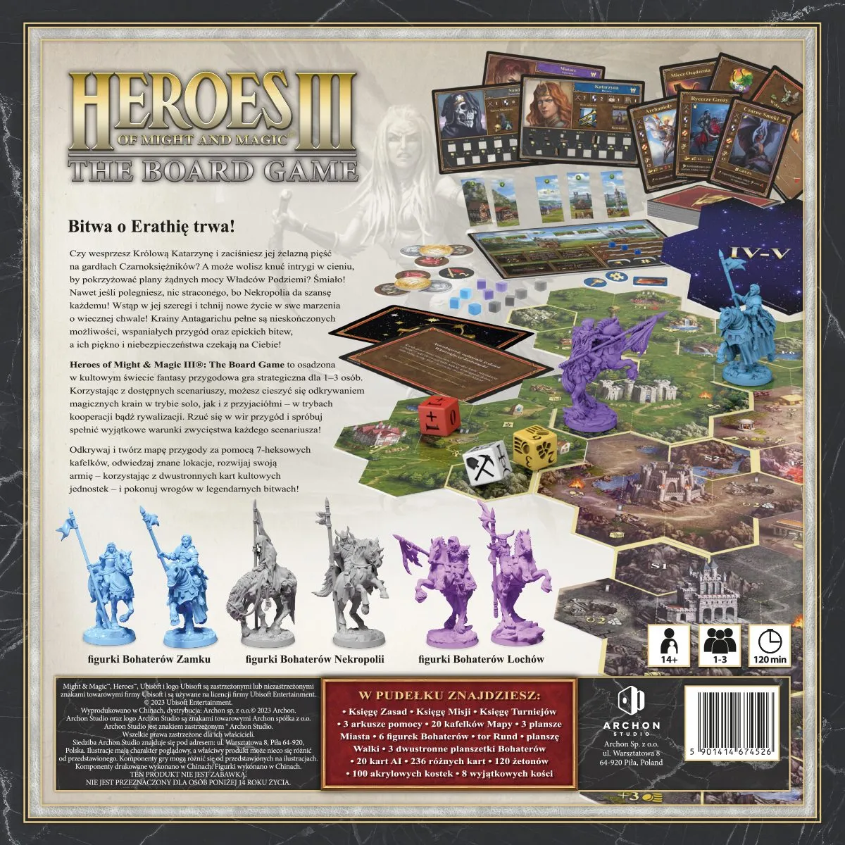 GRA HEROES OF MIGHT AND MAGIC III: GRA PLANSZOWA podstawa (PL) - ARCHON