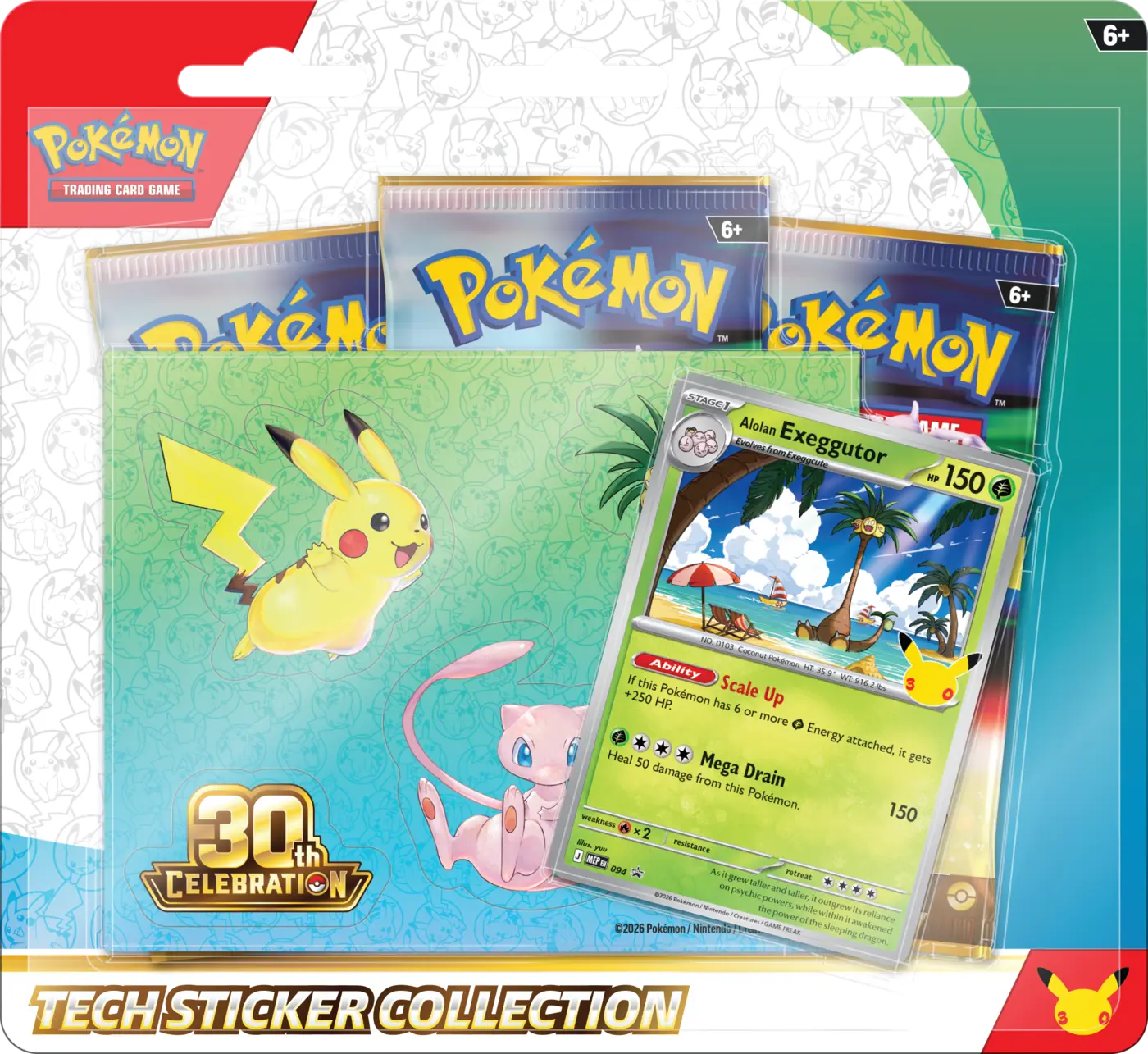 Pokémon TCG: 30th Celebration - Tech Sticker - Alolan Exeggutor