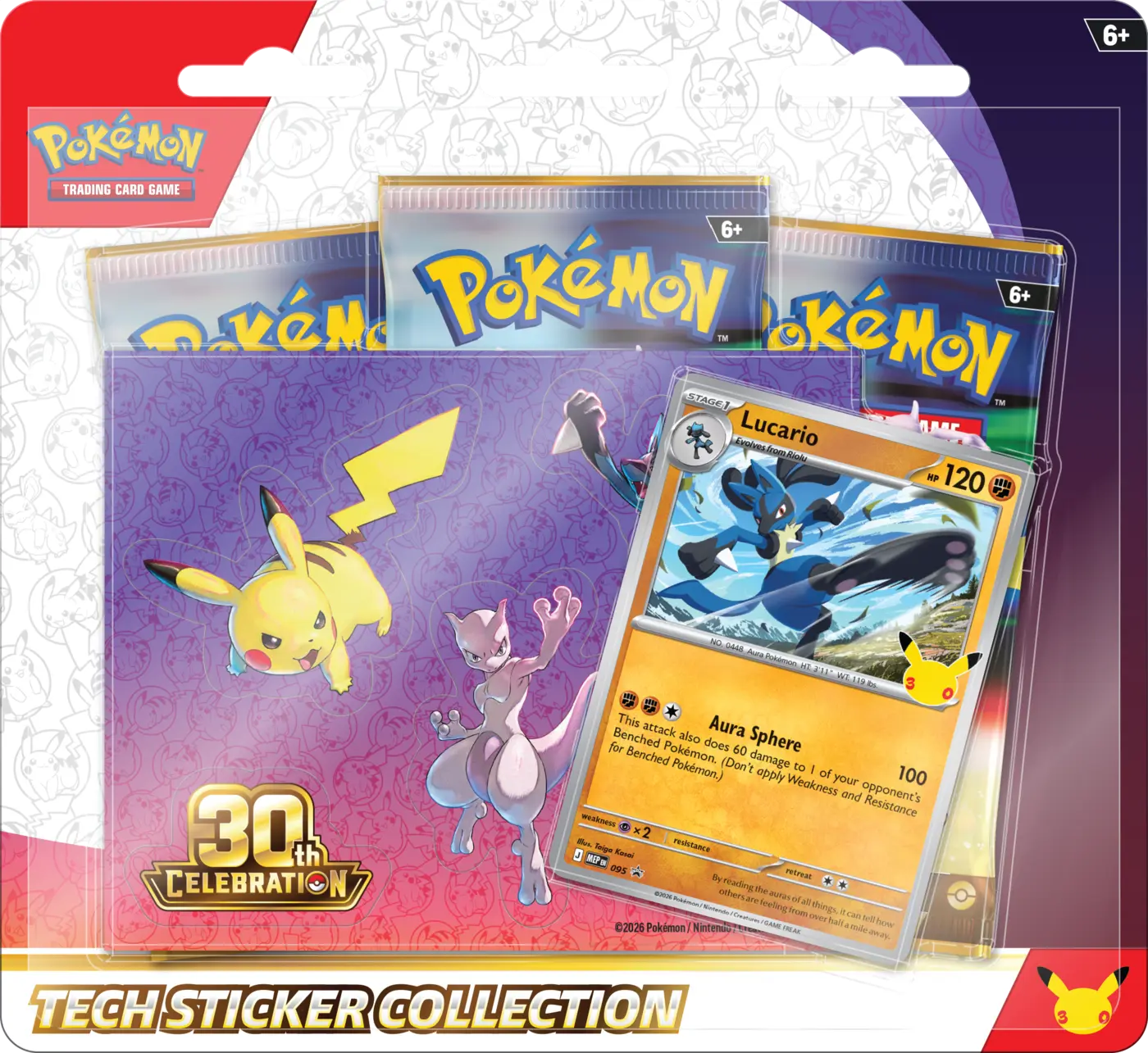 Pokémon TCG: 30Th Celebration - Tech Sticker - Lucario