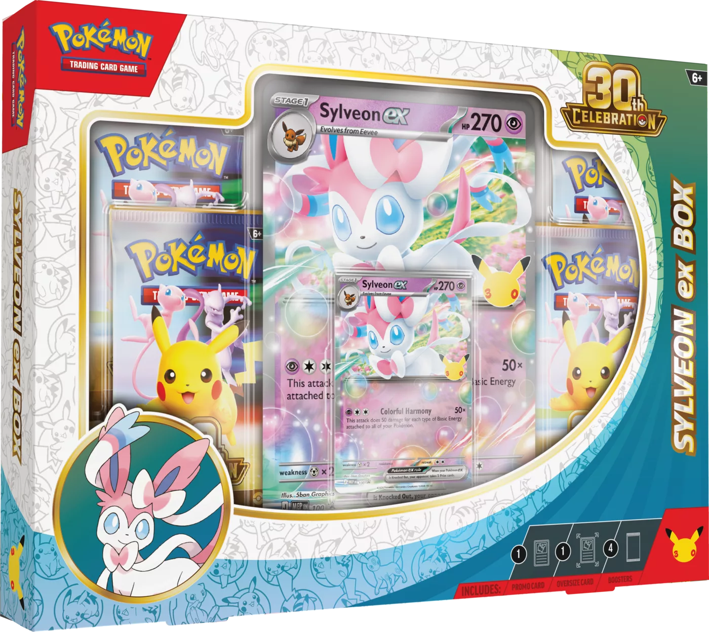 Pokémon TCG: 30th Celebration - Ex Box - Sylveon ex