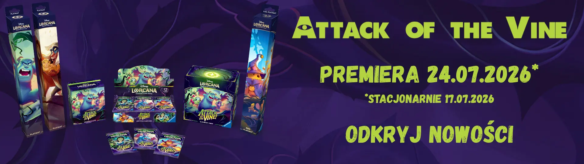 Grafika premierowa, Disney Lorcana: Set13 - Attack of the Vine!